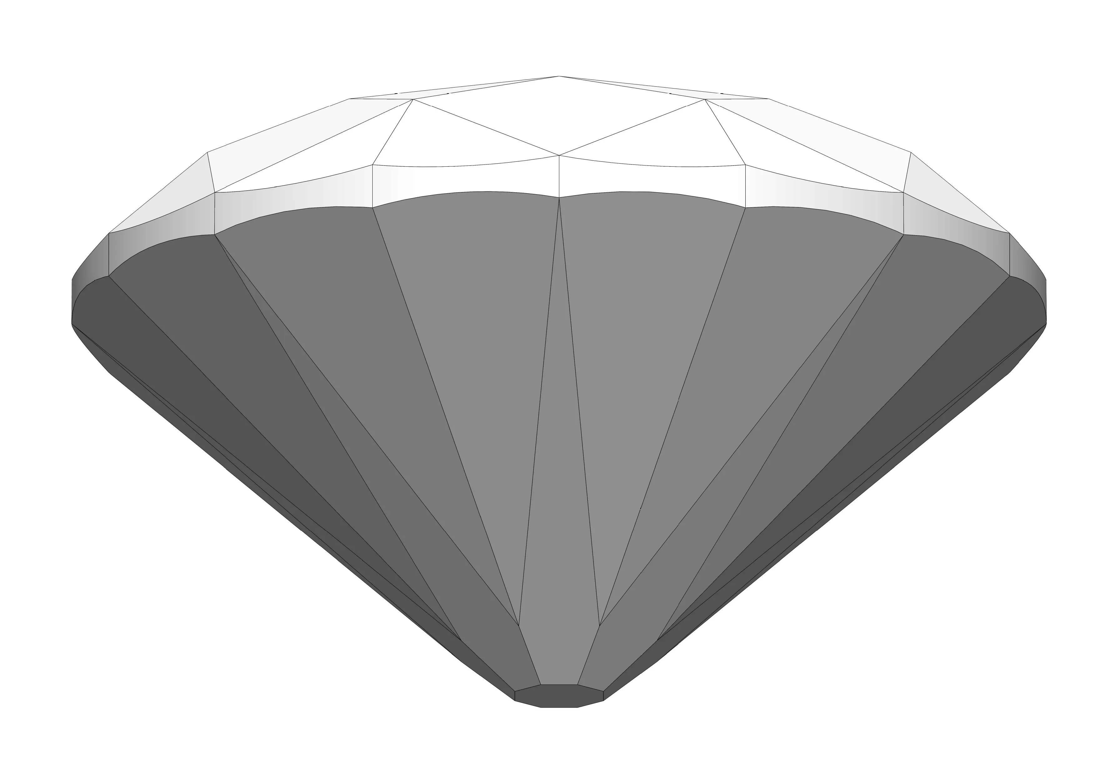 Modified Brilliant Cut Diamond Anvil 